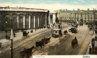 College Green - Dublin, 19. yüzyılın sonları - 20. yüzyılın başlarında. by Unbekannt