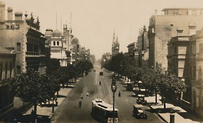Collins Street, Melbourne, Avustralya, c1920