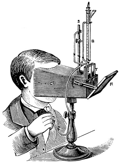 Kolorimetre, Salleron tarafından yapılan modifikasyonlarla Labilliardiere tarafından bir tasarımdan sonra, 1871 by Unbekannt