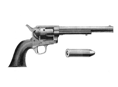 Colt Frontier revolver, Samuel Colt 1814-62, c1890 tarafından icat edildi by Unbekannt