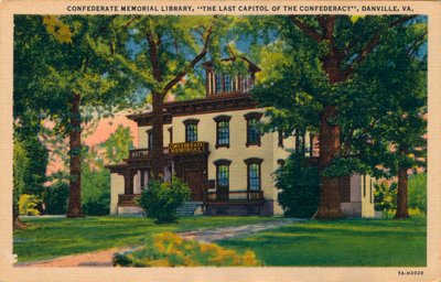Konfederasyon Anıt Kütüphanesi, Danville, Virginia, 1938 by Unbekannt