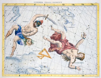 Perseus ve Andromeda Takımyıldızları, 1729 by Unbekannt