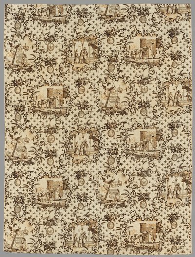 Copperplate Baskılı Keten, 1789-1791. by Unbekannt