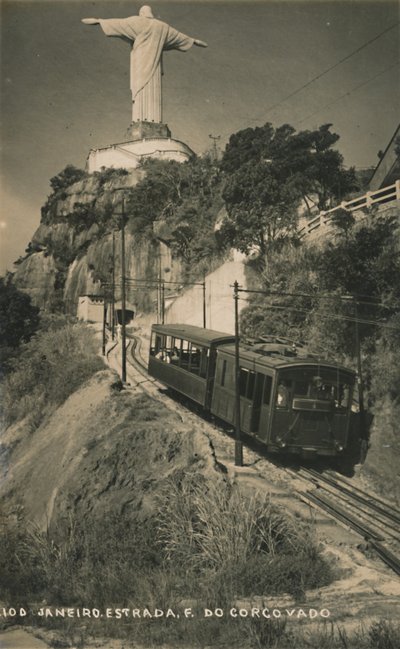 Corcovado Rack Demiryolu, Rio de Janeiro, Brezilya. by Unbekannt