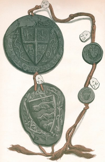 Kordon VI John de Hastings, Edmund de Hastings, Edmund de Mortimer, Fulke Fitz-Warine, 1904 by Unbekannt