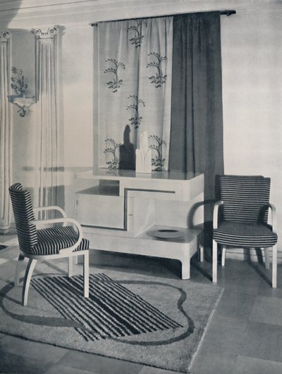 Hayes Marshall tarafından Fortnum & Mason Ltd. için tasarlanan bir odanın köşesi, Londra, 1936 by Unbekannt