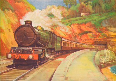 Cornish Rivera Limited, G.W.R., Dawlish yakınlarında, 1940 by Unbekannt