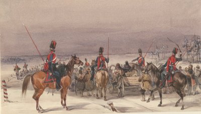 Sürgün edilenleri taşıyan Kazaklar, 1831 by Unbekannt
