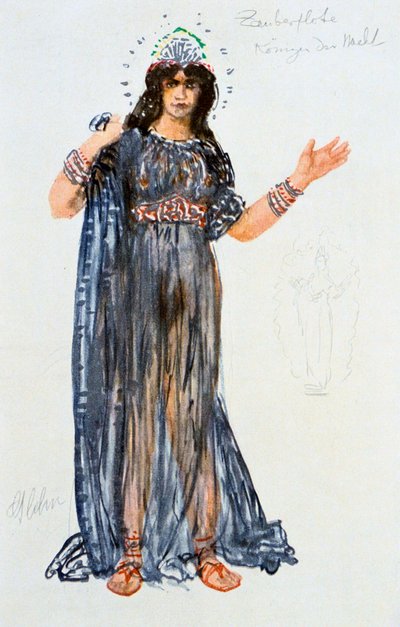 Gecenin Kraliçesi için kostüm tasarımı, 1913 by Unbekannt