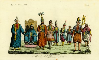 Tunus Berberi yetkililerinin kostümleri by Unbekannt