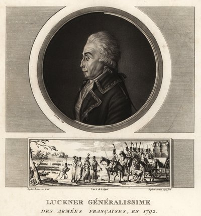 Kont Nicolas Luckner, Fransız Devrimci general Generalissime des Armees Francaises, 1794