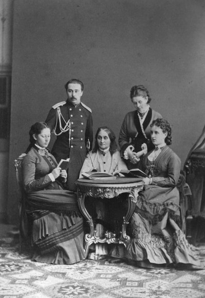 Kont Sergei Sheremetev ve Kontes Ekaterina Sheremeteva ve ailesi, 1870
