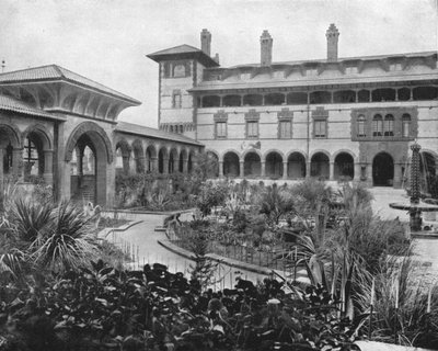 Ponce de Leon Mahkemesi, St. Augustine, Florida, ABD, c1900. by Unbekannt