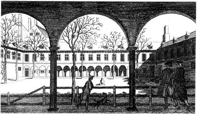 Gresham College Avlusu, Londra, 18. yüzyıl by Unbekannt