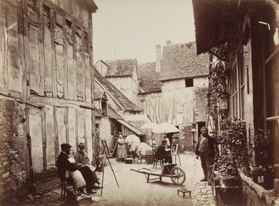 Ressamların olduğu avlu, 1860