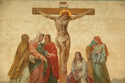 çarmıha germe. Saint-Didier kilisesi Voreppe Fransa by Unbekannt