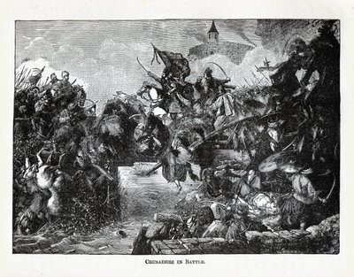 Savaşta Haçlılar, 1882 by Unbekannt