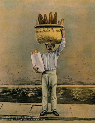 Küba ekmeği satıcısı, c1920 by Unbekannt