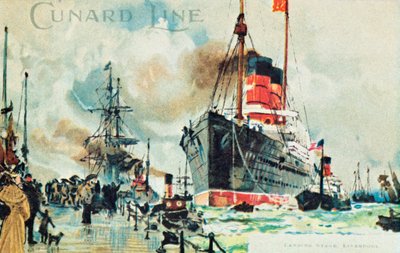 Cunard Line, İniş Etabı, Liverpool, c1900. by Unbekannt