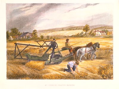 Cyrus McCormics hasat makinesi 1831, patentli 1834, c1851. by Unbekannt