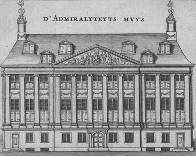 DAdmiralyteyts Huys, 17. yüzyılın sonları ve 18. yüzyılın başlarında. by Unbekannt
