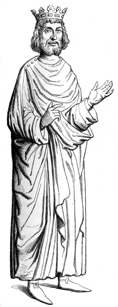 Dagobert I 603-689, Merovenj kralı, c16. yüzyıl 1849 by Unbekannt
