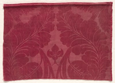 Yaprak ve Çiçek Desenli Damask, 1700