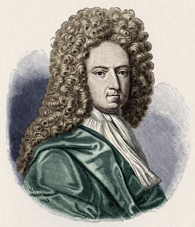Daniel Defoe - portre. İngiliz yazar ve gazeteci 1660-1731 by Unbekannt