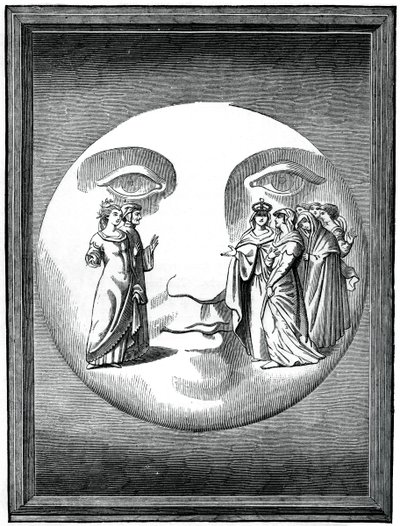 Dante ve Beatrice aya taşındı, 16. yüzyıl 1870 by Unbekannt