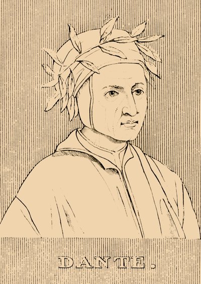 Dante, c1265-1321, 1830. by Unbekannt