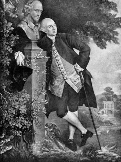David Garrick 1717-1779, İngiliz aktör, oyun yazarı, tiyatro yöneticisi ve yapımcısı, 1905 by Unbekannt