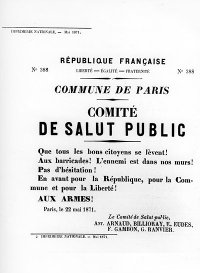 De Salut Public, Paris Komünü