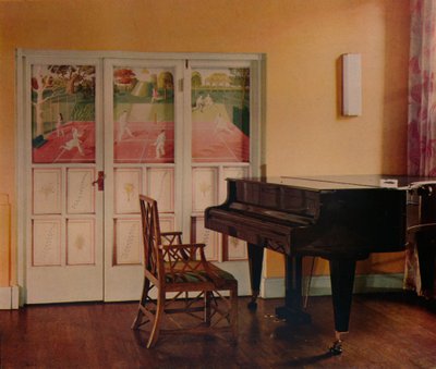 Sir Geoffrey Frys dairesinde Eric Ravilious tarafından dekorasyon, Portman Meydanı, Londra, 1933 by Unbekannt