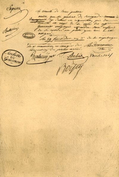 Halk Sağlığı Komitesi Kararı, 5 Eylül 1795, 1921. by Unbekannt