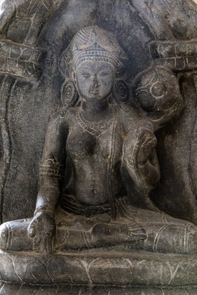Delhi ulusal müzesi. Gaja-Lakshmi (tanrıça Lakshmi