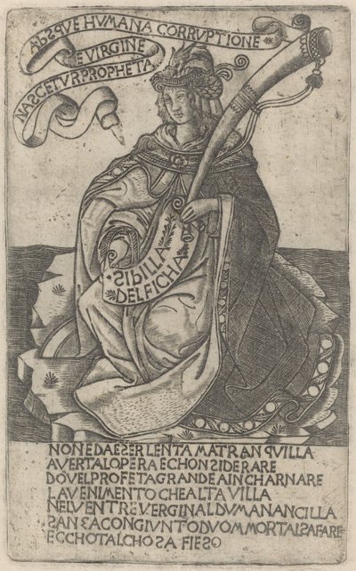Delphian Sibyl, 15. yüzyılın başlarında. by Unbekannt