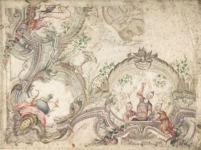 Chinoiseries ile Tavan Dekorasyonu için Tasarım, 1725-75. by Unbekannt