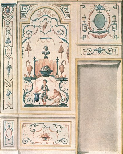 Yemek odası duvarı için tasarım, Fransa, 1928. by Unbekannt