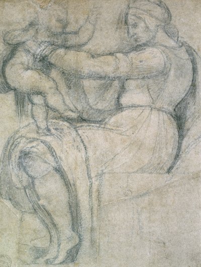 Sistine Tavanından Detay, 1508-1512 by Unbekannt
