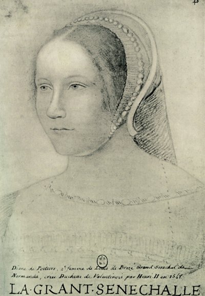 Diane de Poitiers, 1525, 1907. by Unbekannt