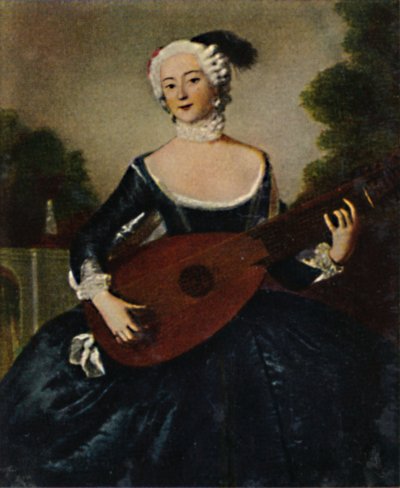 En sevdiğim kız kardeş Friedr. D.Gr. 1709-1758. - Pesne'nin tablosu, 1934. by Unbekannt
