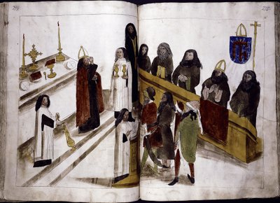 Yunan ortodoks ayinine göre ilahi hizmet: Ulrich Richental Constance Konseyi, 1414-1418 by Unbekannt