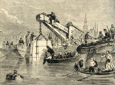 Thames Tüneli İnşaatında Kullanılan Dalış Çanı, c1878. by Unbekannt