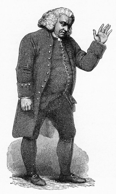 Dr Johnson, İngiliz edebiyatçı, c1780 by Unbekannt