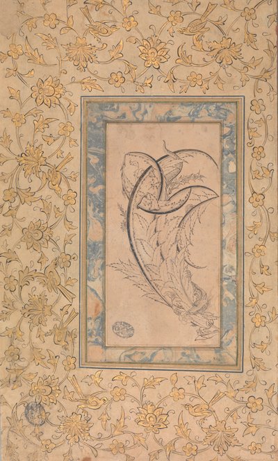 Saz Yapraklarına Sarılmış Ejderha, yakl. 1550-70. by Unbekannt