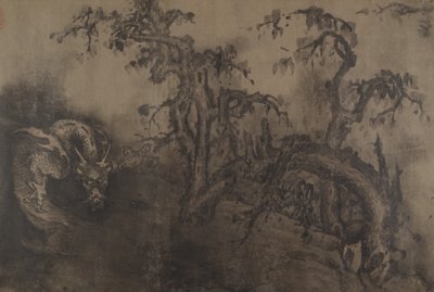 Ejderhalar ve Manzara, 14. yüzyıl, artı daha sonra ekleme. by Unbekannt
