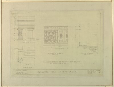 Çizim, Değişiklikler 14 15 16 Washington Square North, Sketch No. 24 by Unbekannt