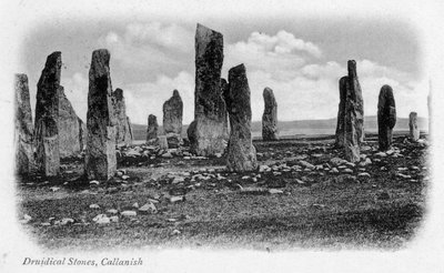 Druidical Stones, Callanish, Lewis Adası, Batı Adaları, İskoçya, 1902 by Unbekannt