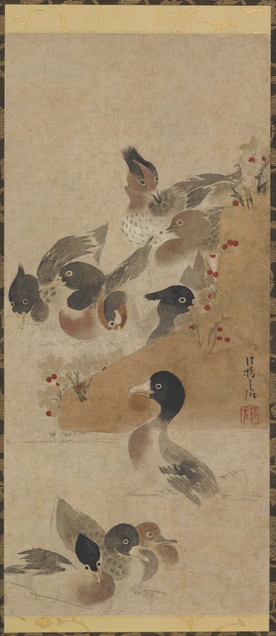 Ördekler, Edo dönemi, 18. yüzyıl. by Unbekannt
