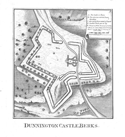 Dunnington Kalesi, Berks., 18. yüzyılın sonlarında by Unbekannt
